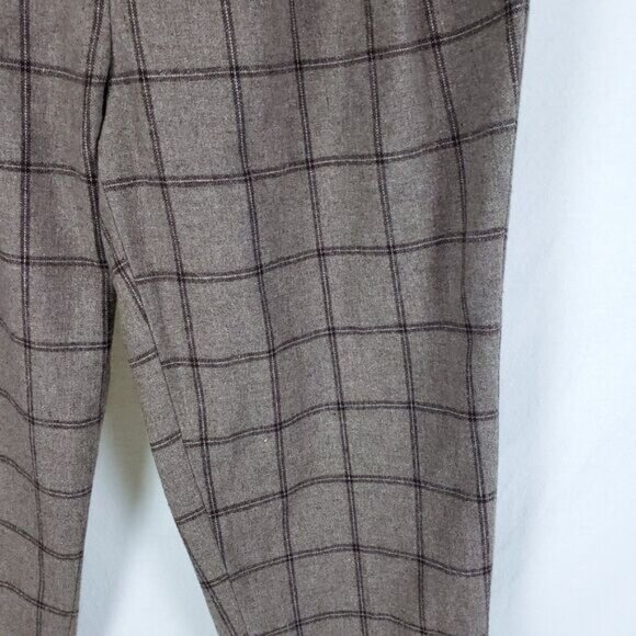 Asos Plaid Wool Pants Womens 32x32 Tapered Leg Academia Heritage - Picture 2 of 12